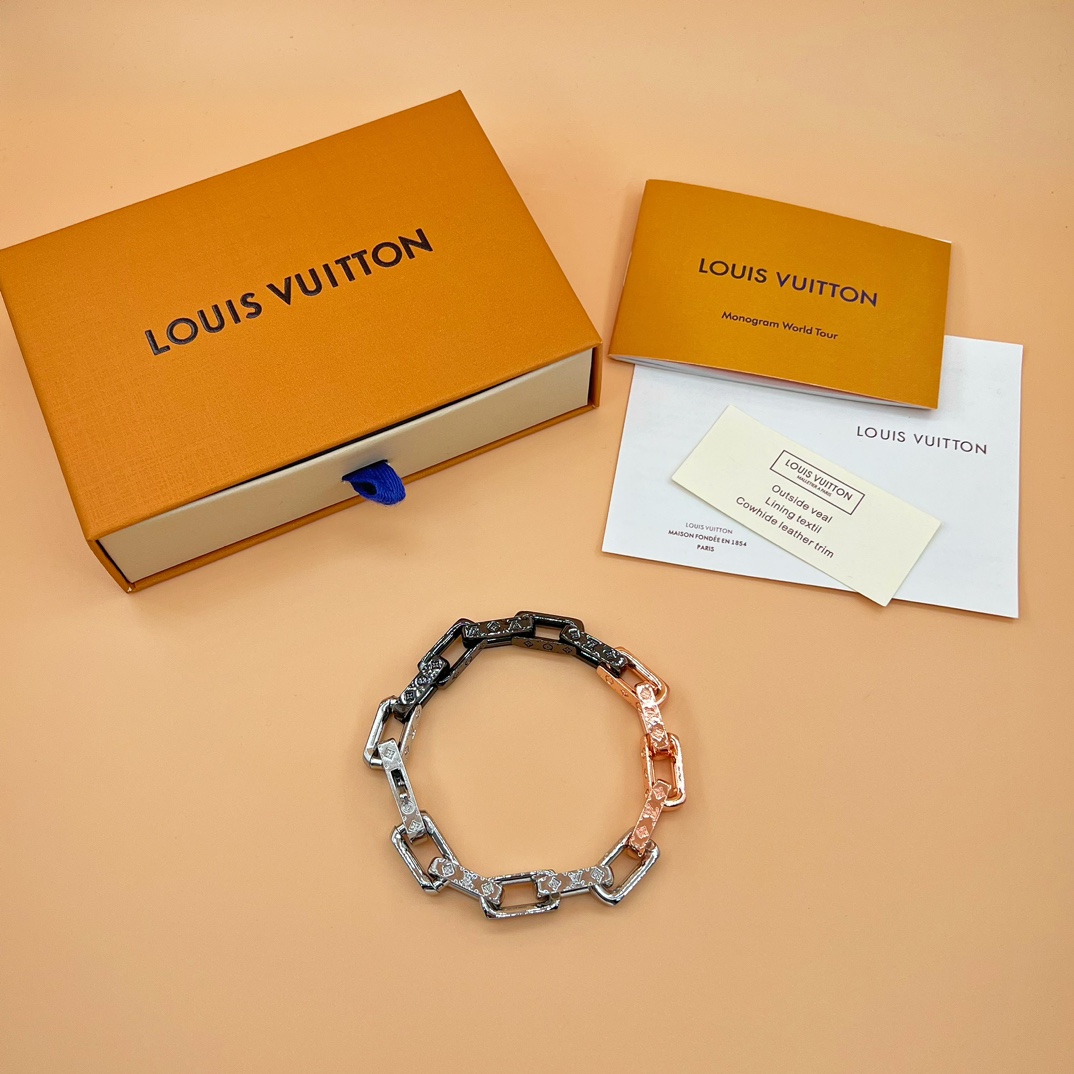 Louis Vuitton Monogram Chain Bracelet    M0998L - EUR FASHION