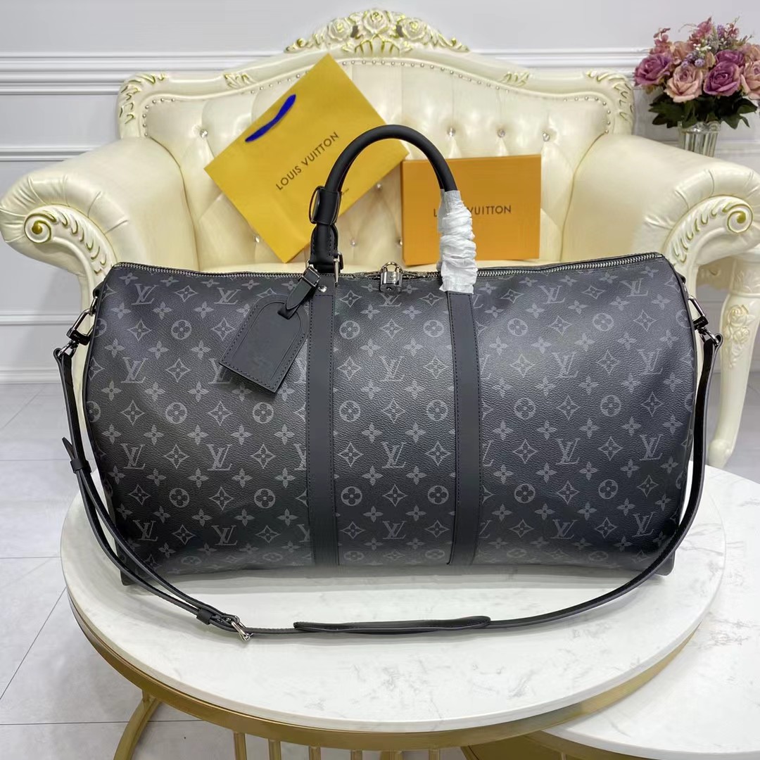 Louis Vuitton keepall 55 Monogram Eclipse(55-24-30CM) - EUR FASHION