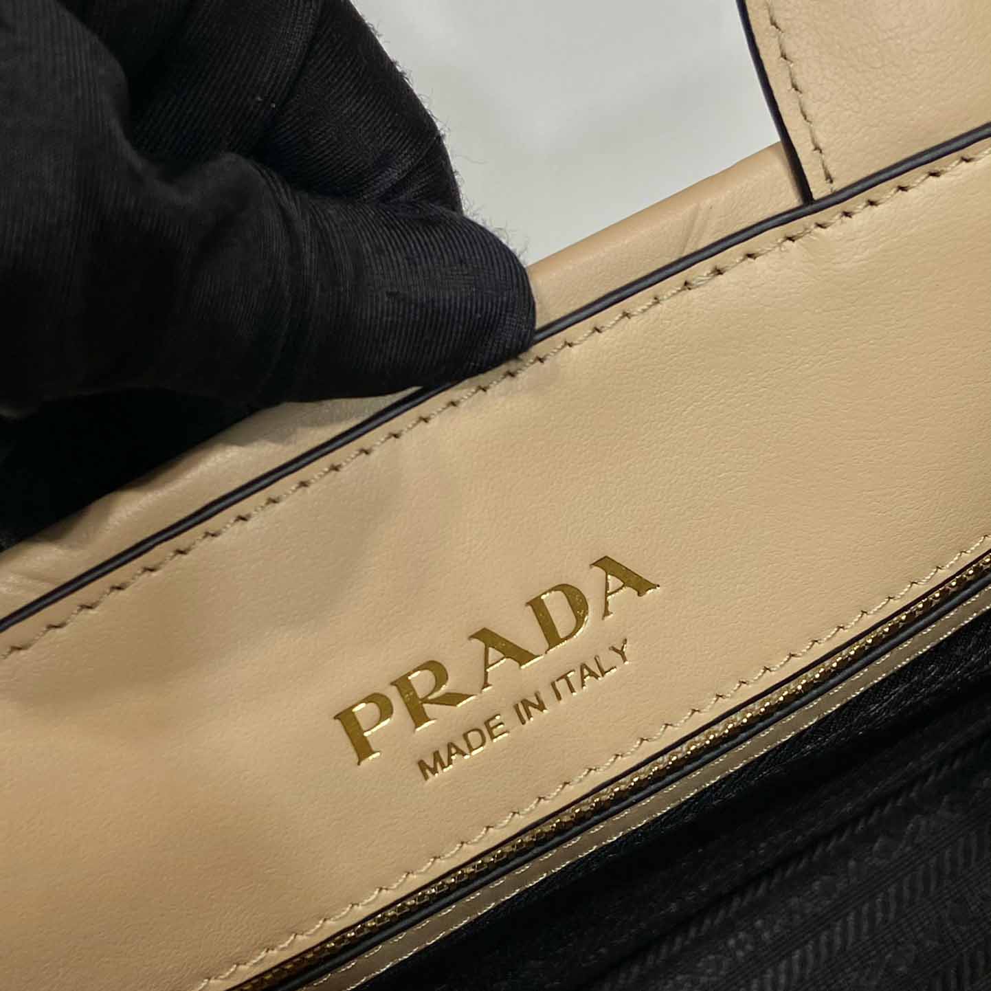 Prada Small Leather Prada Symbole Bag With Topstitching - EUR FASHION