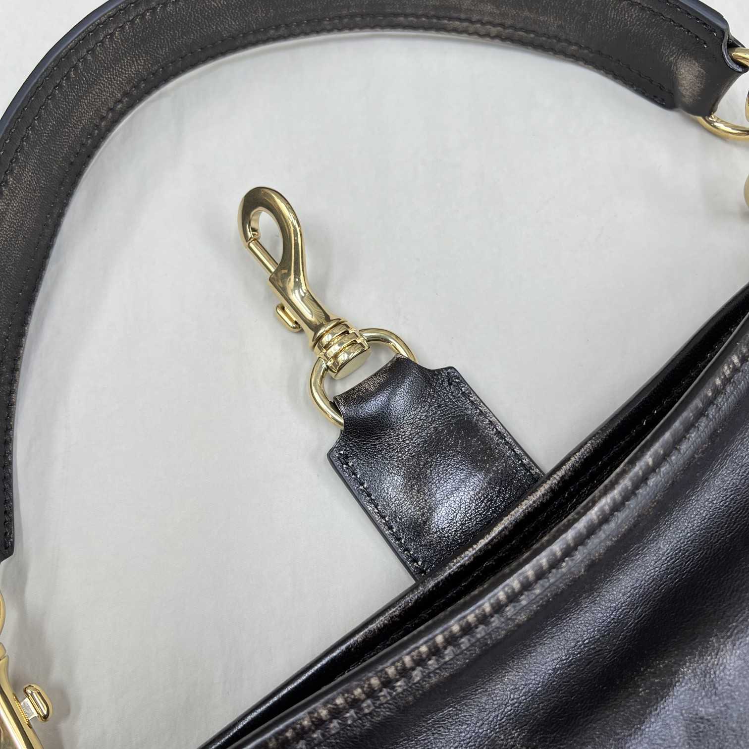 Miu Miu Leather Shoulder Bag With Snap Hook - EUR FASHION