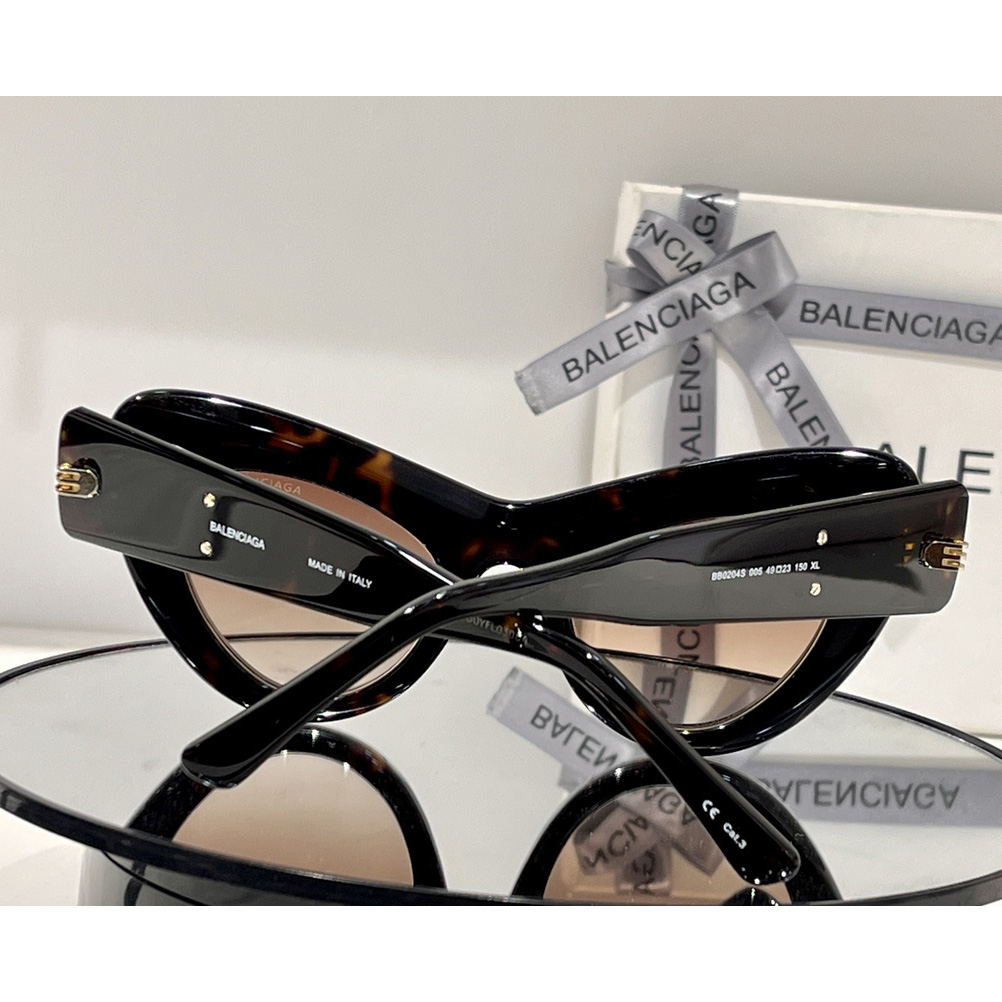 Balenciaga Cat-eye Logo-print Sunglasses    BB0204S - EUR FASHION