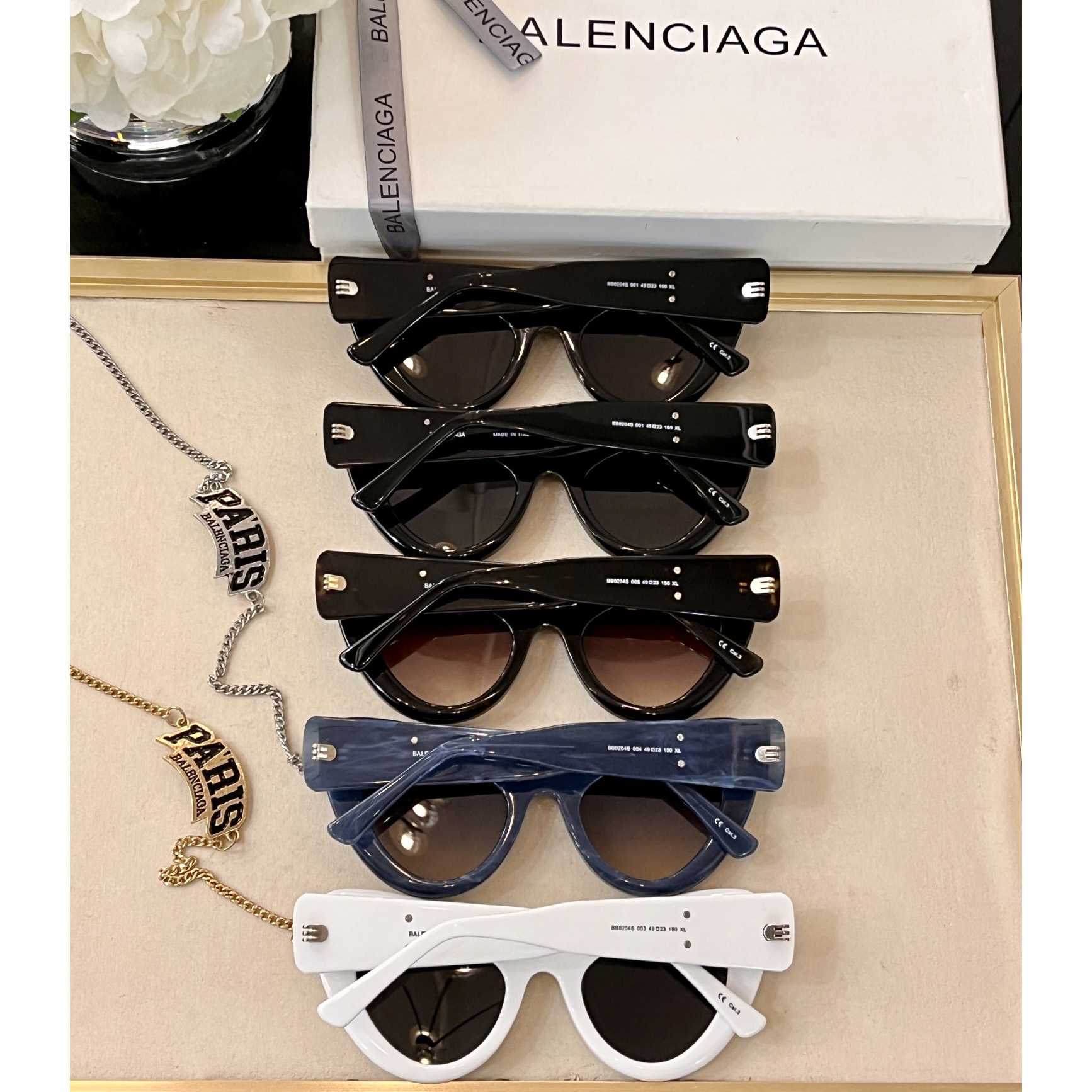 Balenciaga Cat-eye Logo-print Sunglasses    BB0204S - EUR FASHION