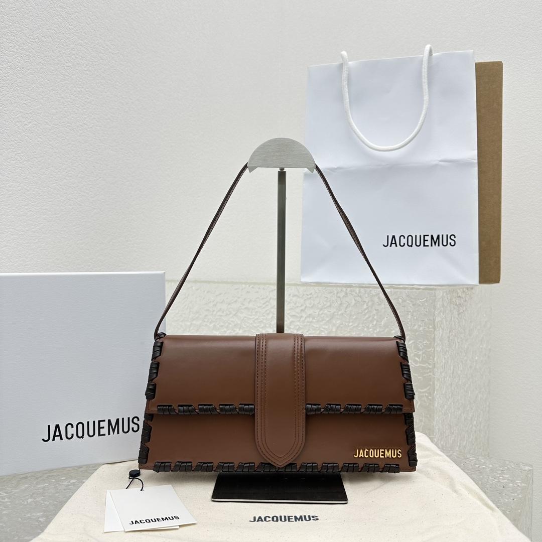 Jacquemus Le Bambino Long Lacet Long laced Flap Bag(28x13.5x6cm) - EUR FASHION