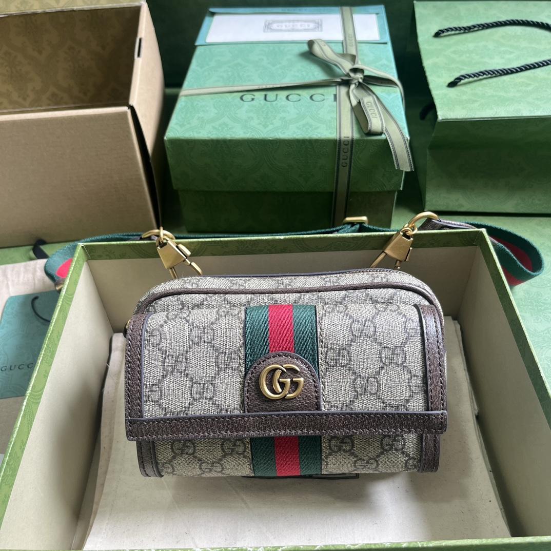 Gucci Ophidia GG Mini Bag(20-12.5-9cm)    - EUR FASHION