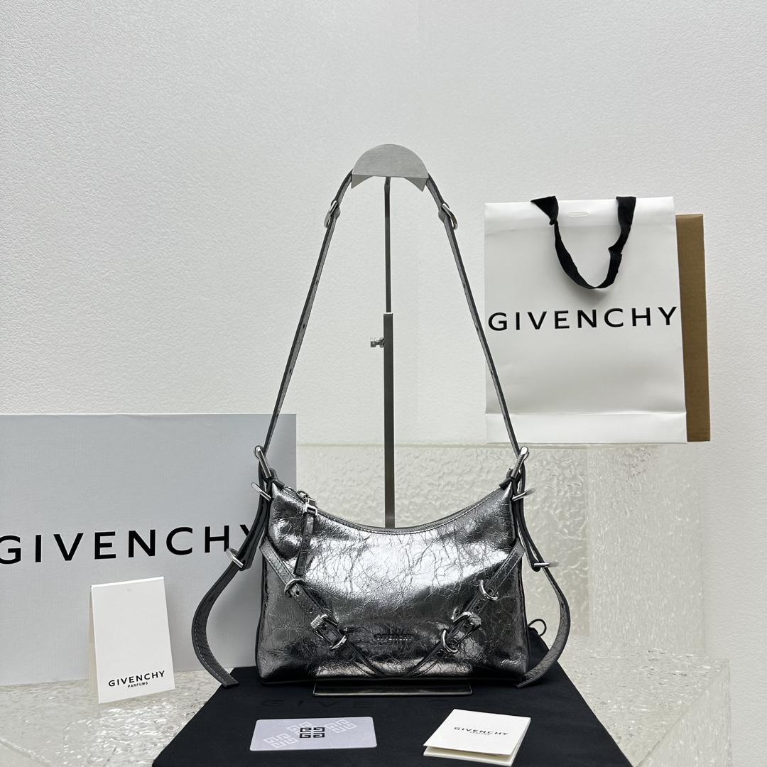 Givenchy Mini Voyou Bag In Laminated Leather (18X24x3.5cm) - EUR FASHION