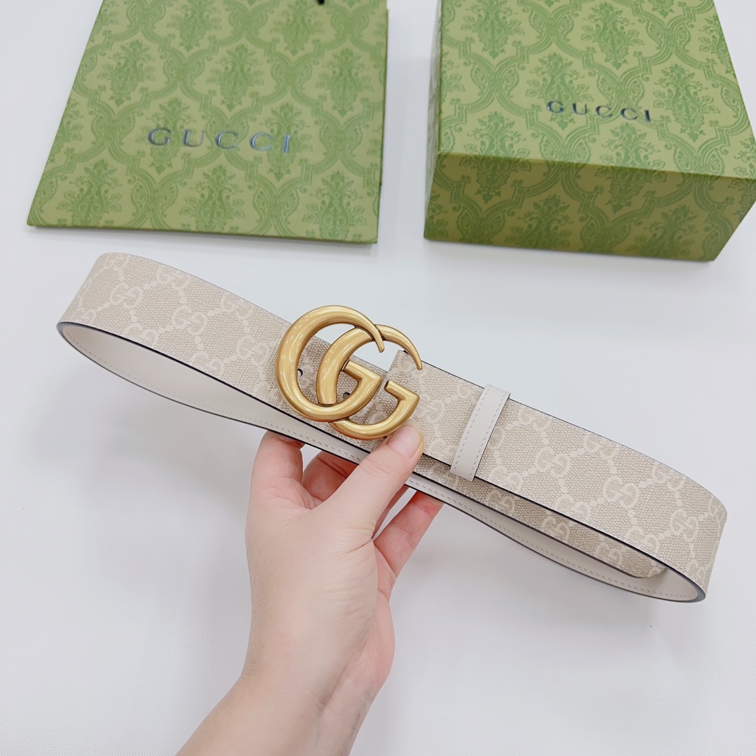 Gucci GG Marmont Reversible Wide Belt - EUR FASHION