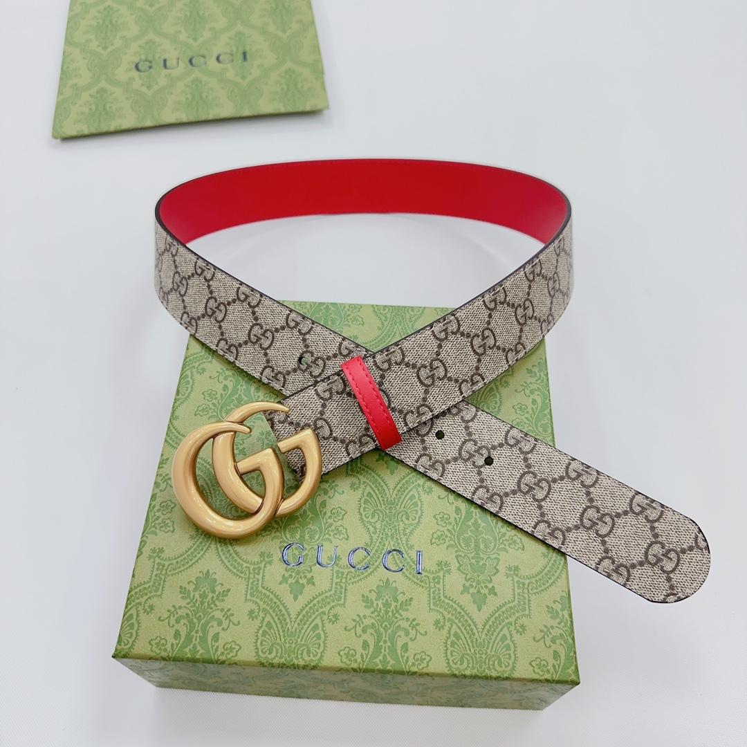 Gucci GG Marmont Reversible Belt - EUR FASHION