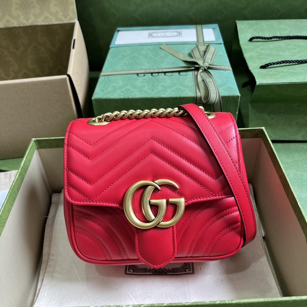 Gucci GG Marmont Mini Shoulder Bag(18-15-8cm) - EUR FASHION