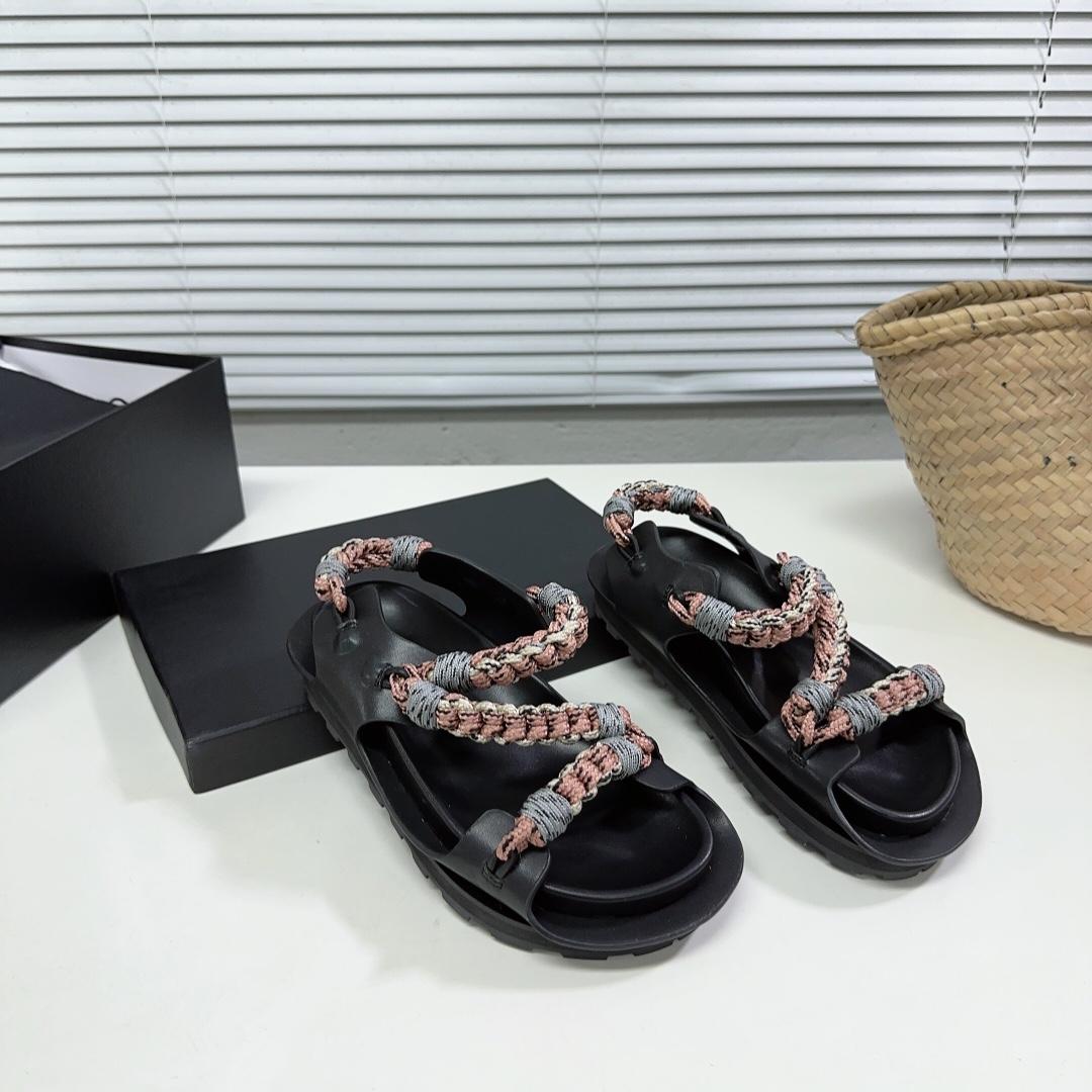 JIl Sander Leather Sandals - EUR FASHION