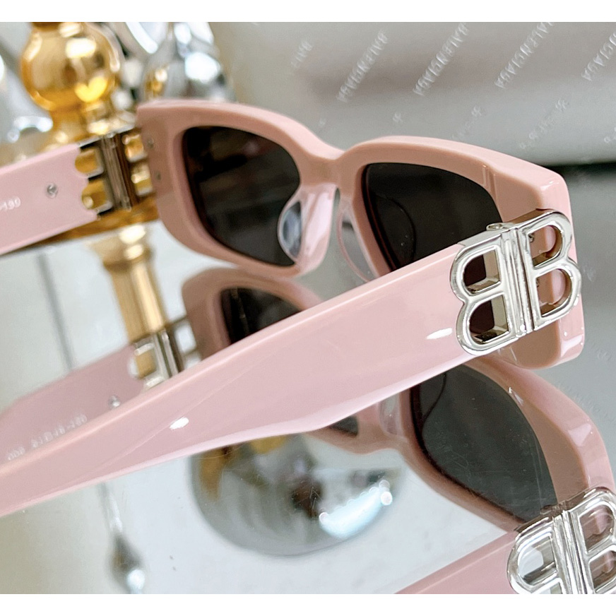 Balenciaga Dynasty Rectangle Sunglasses In Pink    bb0096 - EUR FASHION