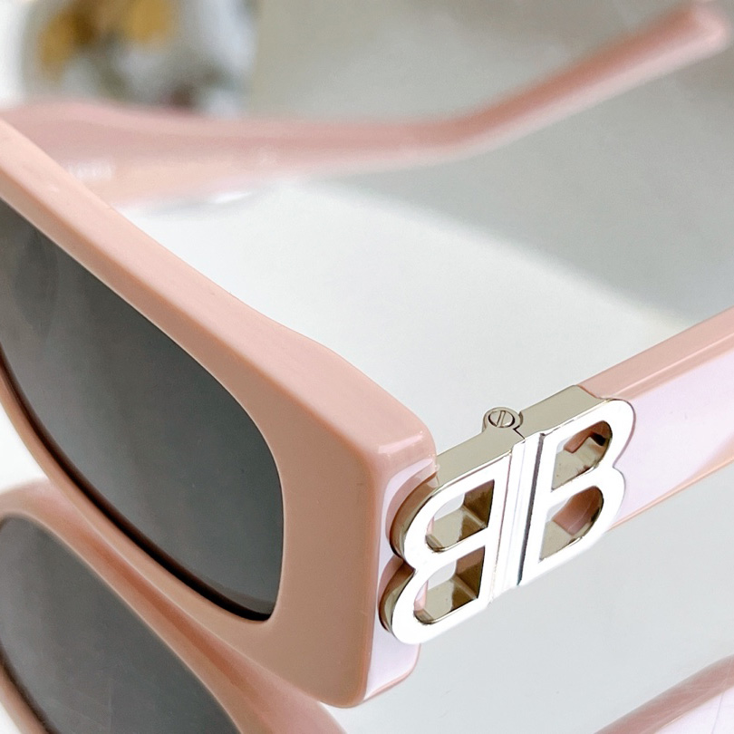 Balenciaga Dynasty Rectangle Sunglasses In Pink    bb0096 - EUR FASHION