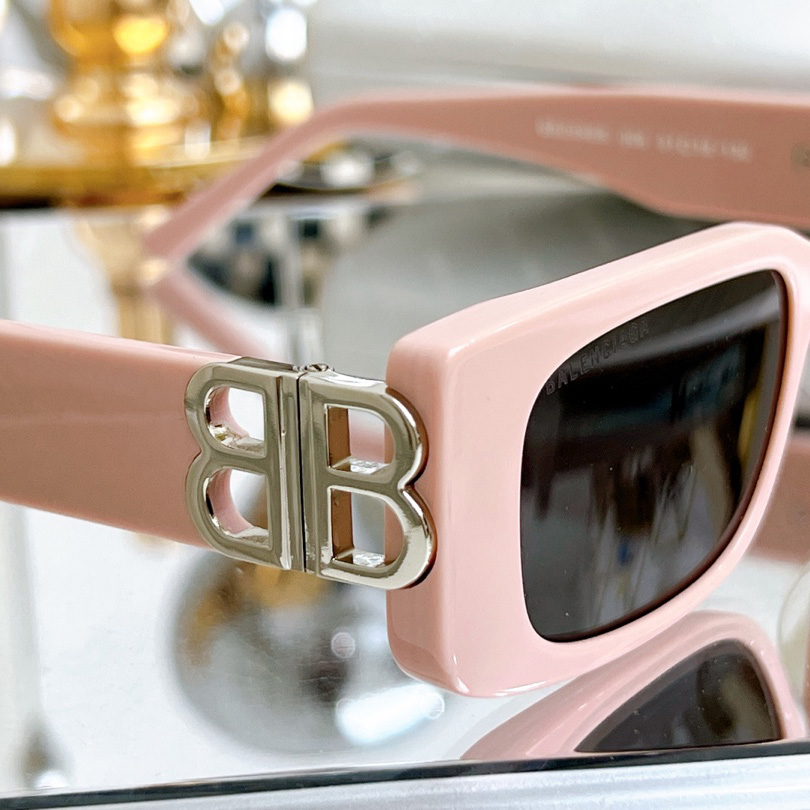 Balenciaga Dynasty Rectangle Sunglasses In Pink    bb0096 - EUR FASHION