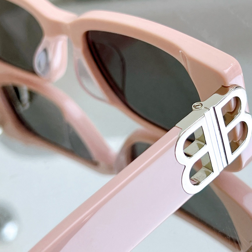 Balenciaga Dynasty Rectangle Sunglasses In Pink    bb0096 - EUR FASHION