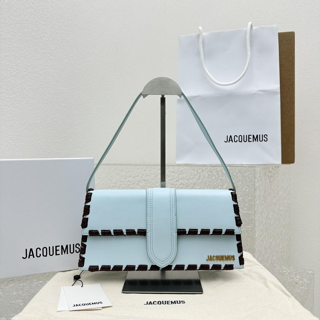 Jacquemus Le Bambino Long Lacet Long laced Flap Bag(28x13.5x6cm) - EUR FASHION