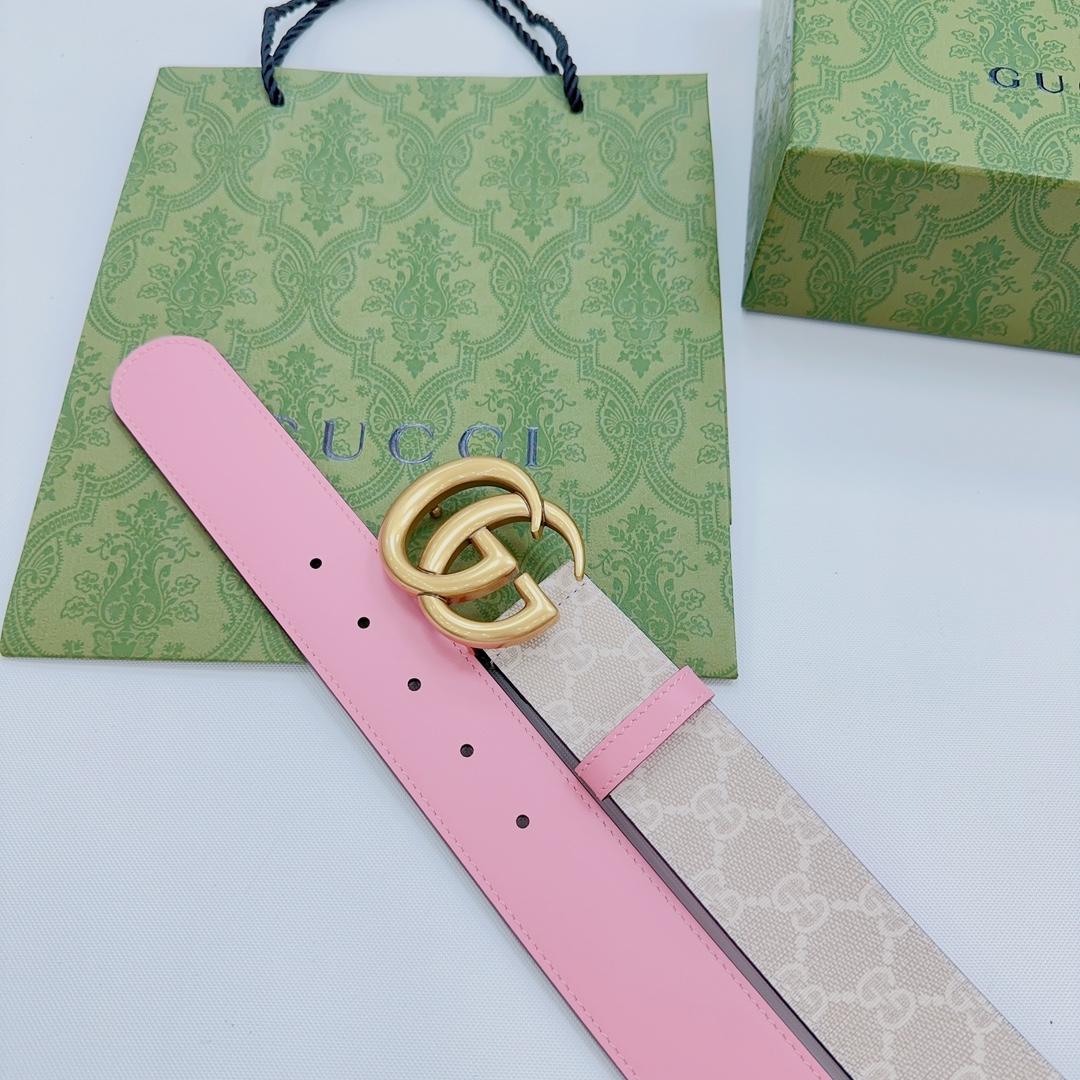 Gucci GG Marmont Reversible Wide Belt - EUR FASHION