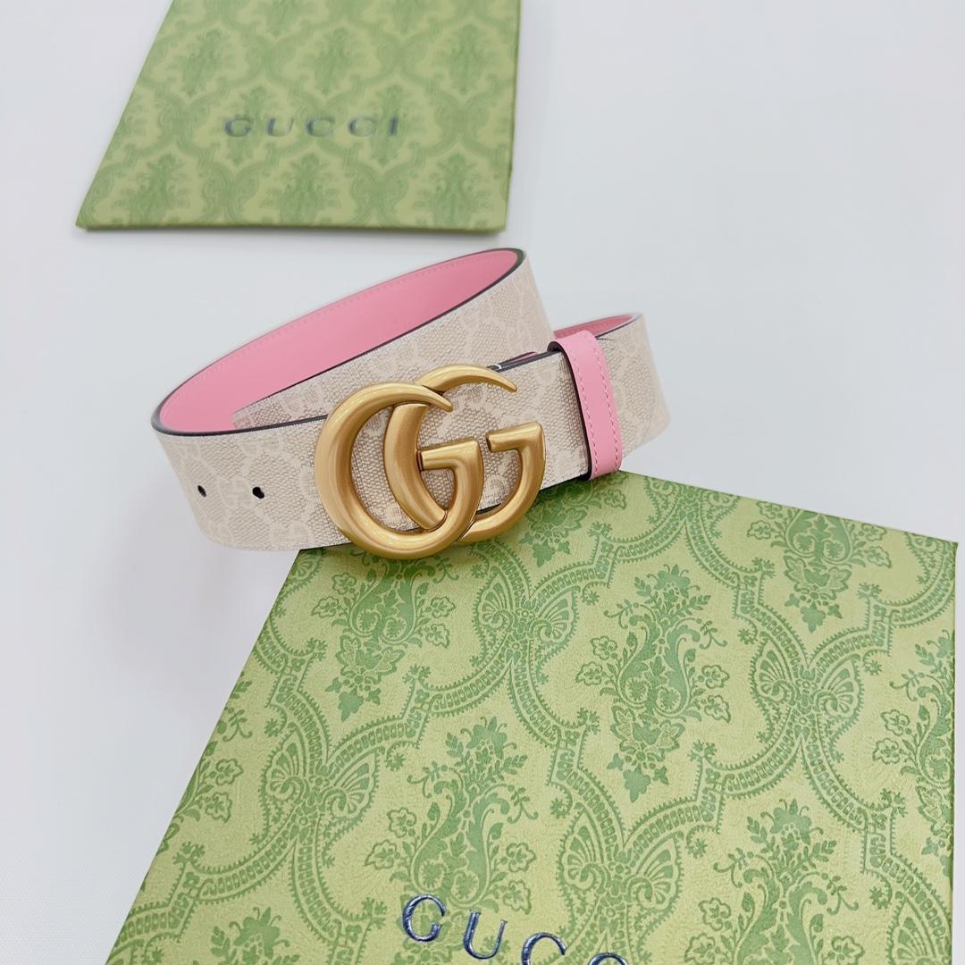 Gucci GG Marmont Reversible Wide Belt - EUR FASHION