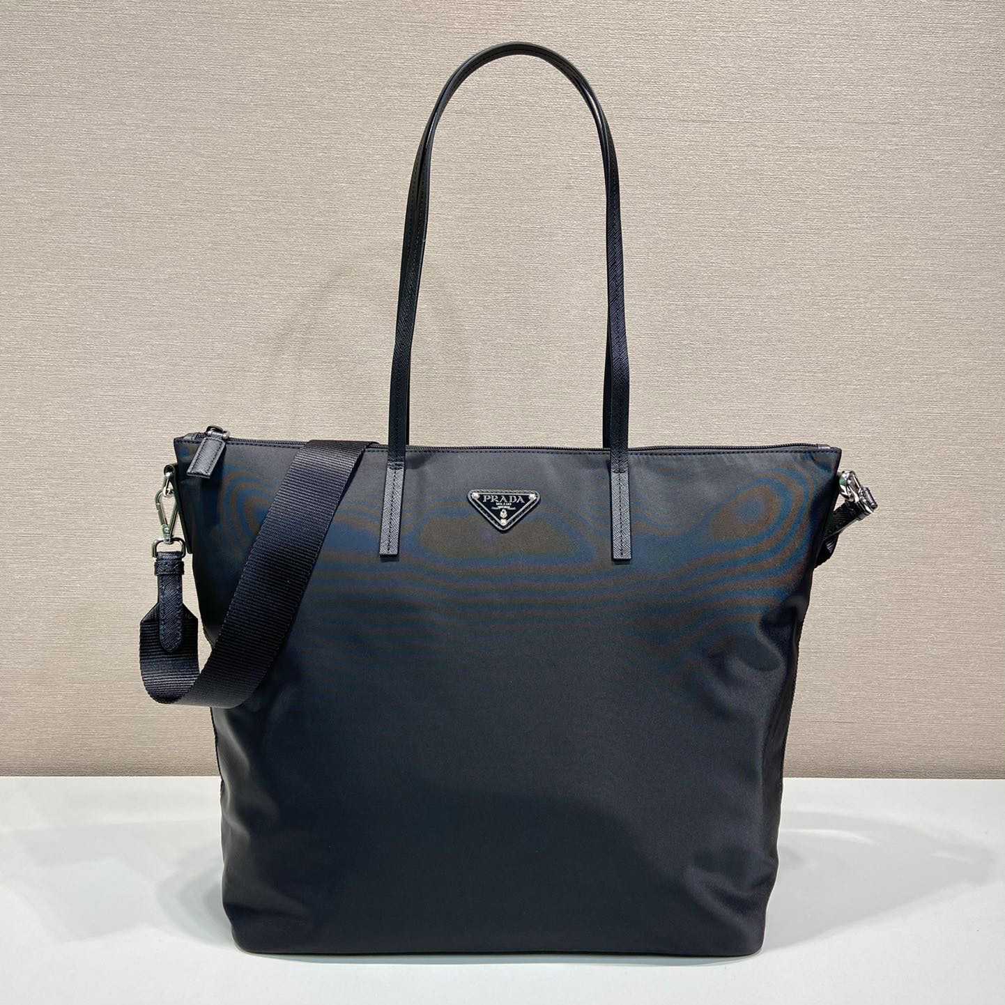 Prada Re-Nylon And Saffiano Leather Tote Bag - EUR FASHION