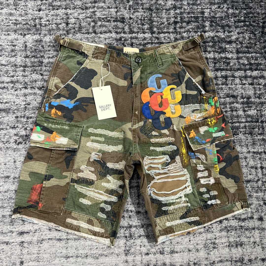 Gallery Dept G Patch Camo Cargo Shorts   629 - EUR FASHION