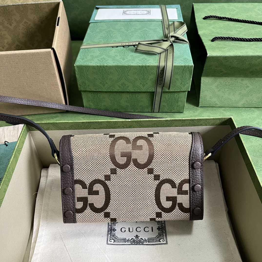 Gucci Horsebit 1955 Jumbo GG Mini Bag(18-12-5cm) - EUR FASHION