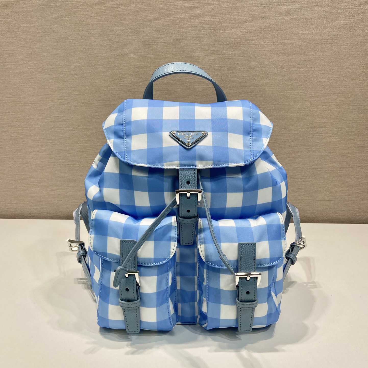 Prada Small Printed Re-Nylon Backpack - EUR FASHION