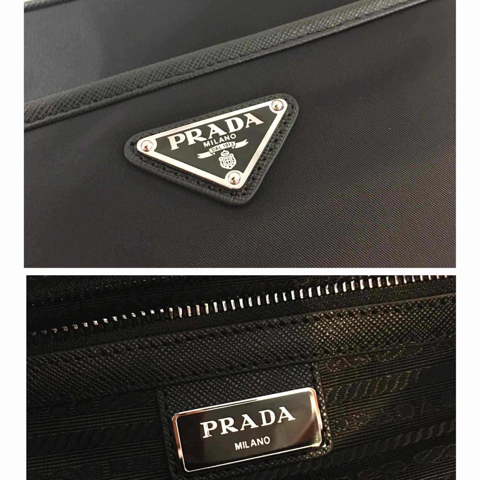 Prada Re-Nylon And Saffiano Leather Shoulder Bag(23x16x7cm) - EUR FASHION