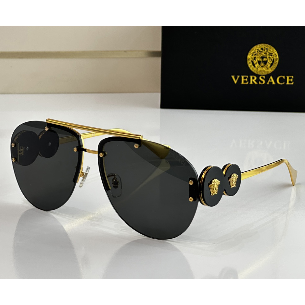 Versace Double Medusa Aviator Sunglasses    VE2250 - EUR FASHION