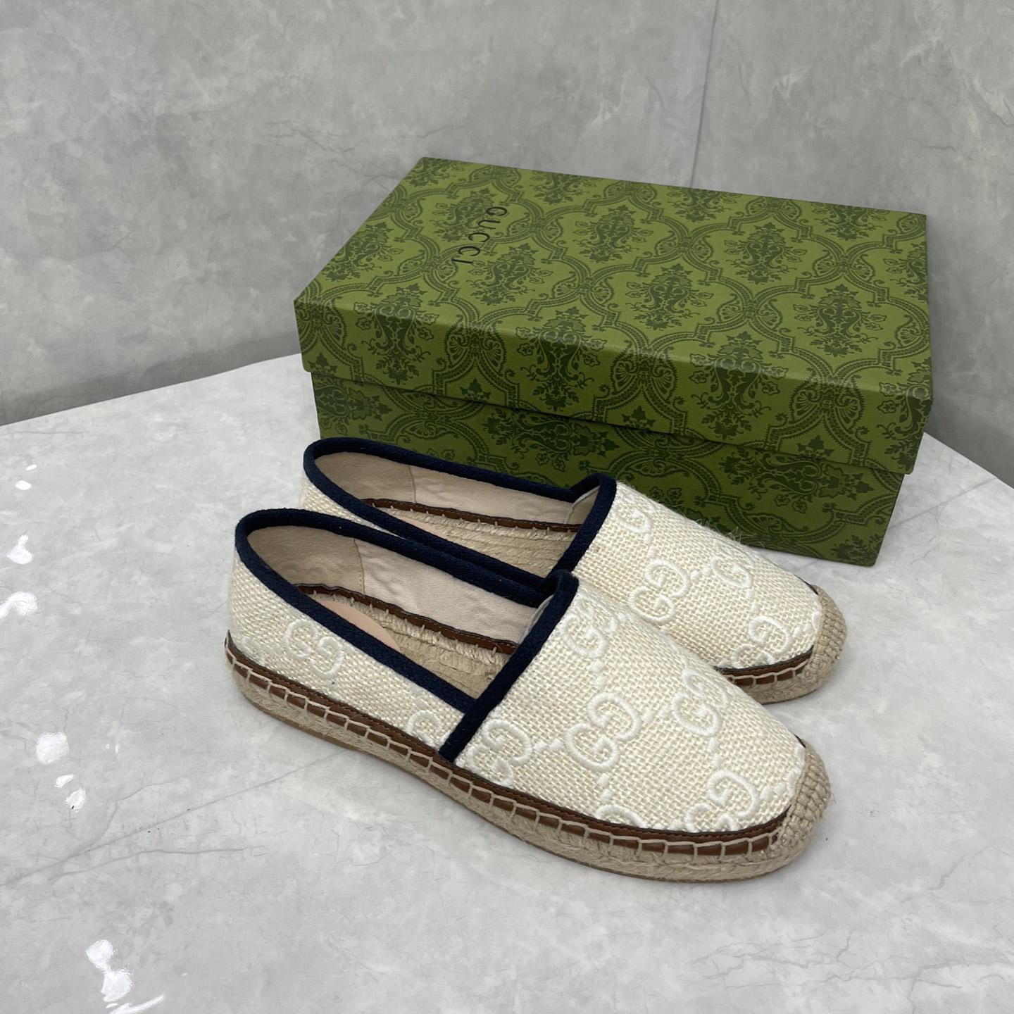 Gucci GG Embroidered Canvas Espadrilles - EUR FASHION