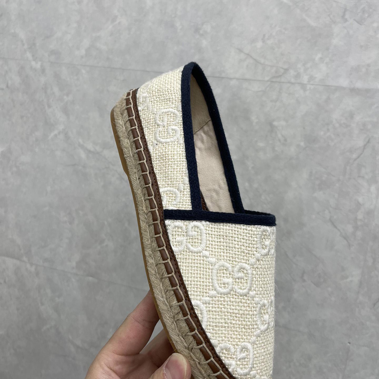 Gucci GG Embroidered Canvas Espadrilles - EUR FASHION