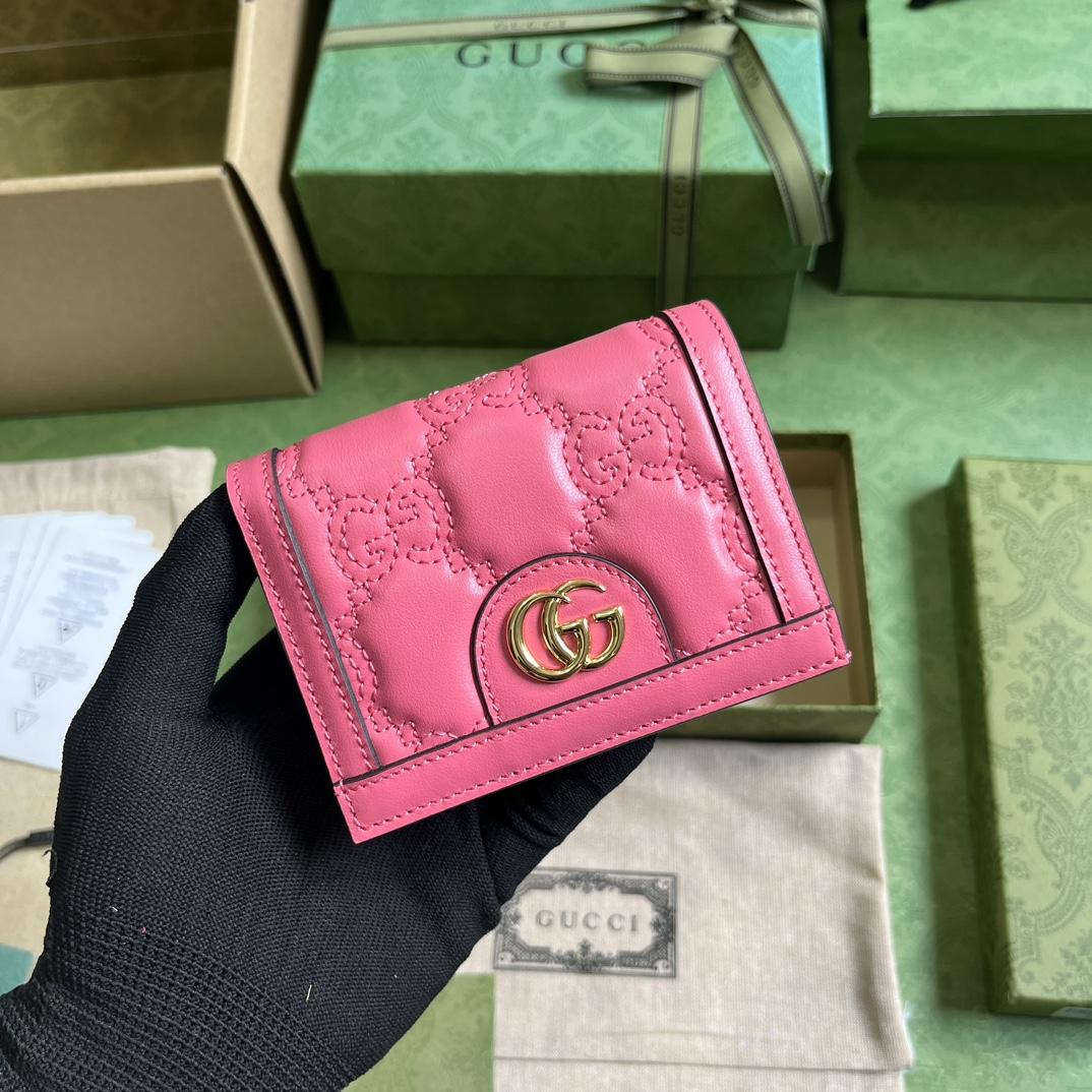 Gucci GG Matelasse Card Case Wallet - EUR FASHION