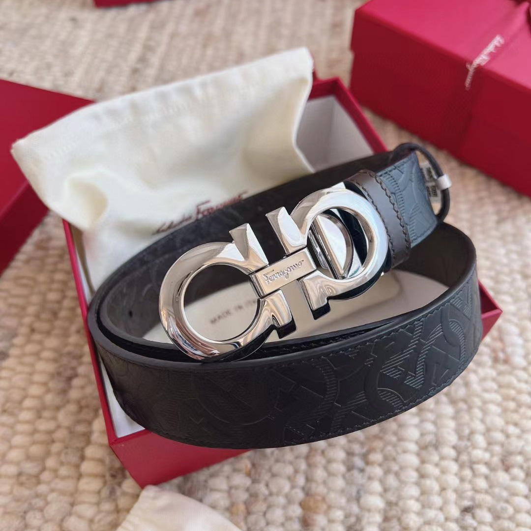 Ferragamo Reversible Leather Belt - EUR FASHION