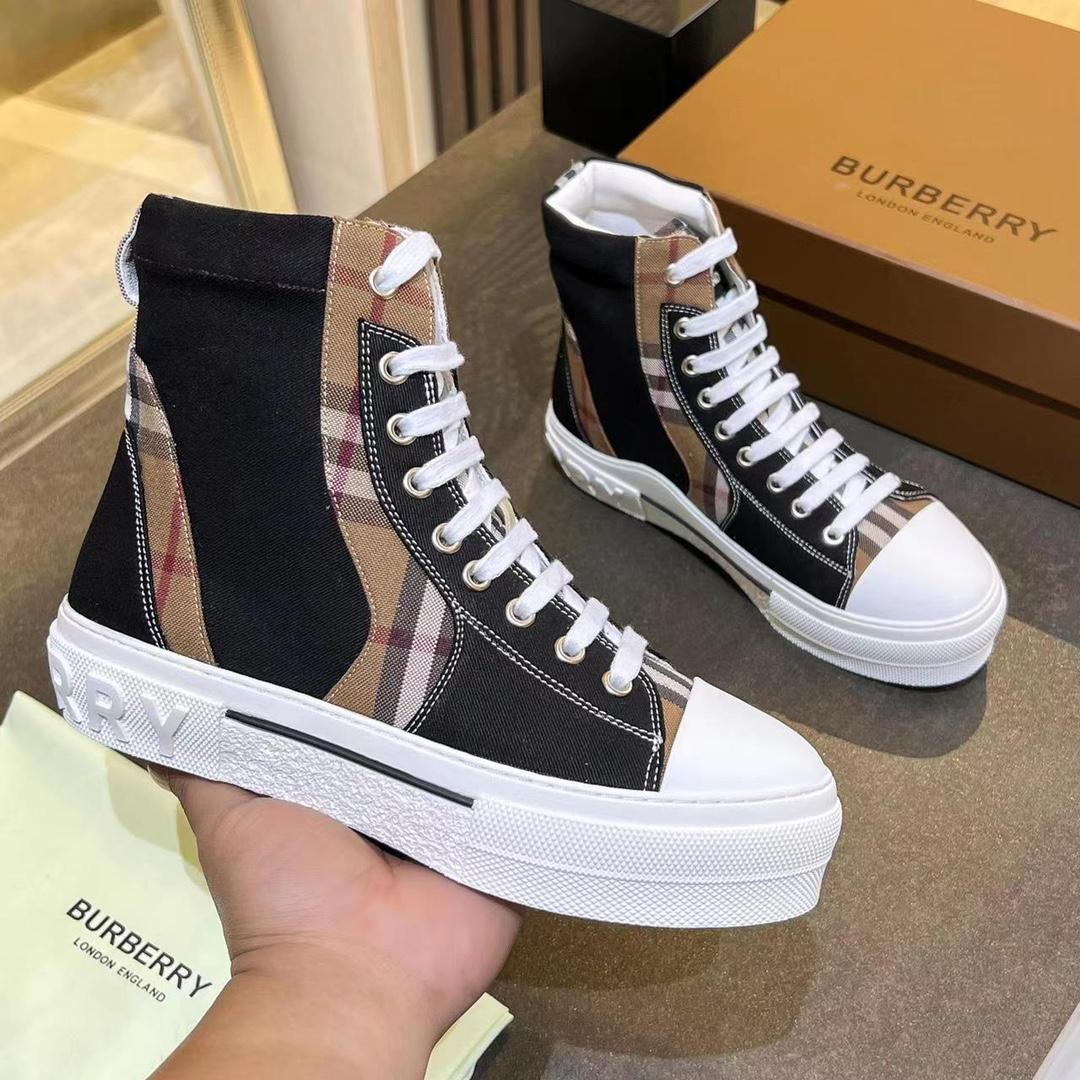 Burberry Vintage Check Lace-up Sneakers - EUR FASHION