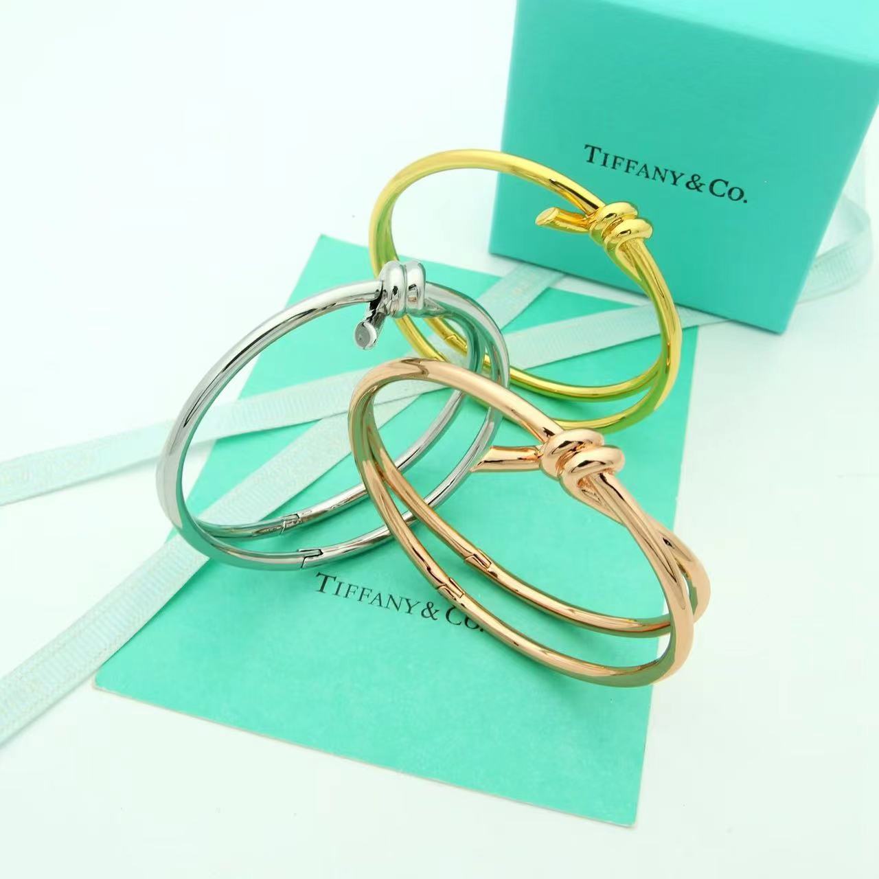 Tiffany&CO Tiffany Knot Double Row Hinged Bangle  - EUR FASHION