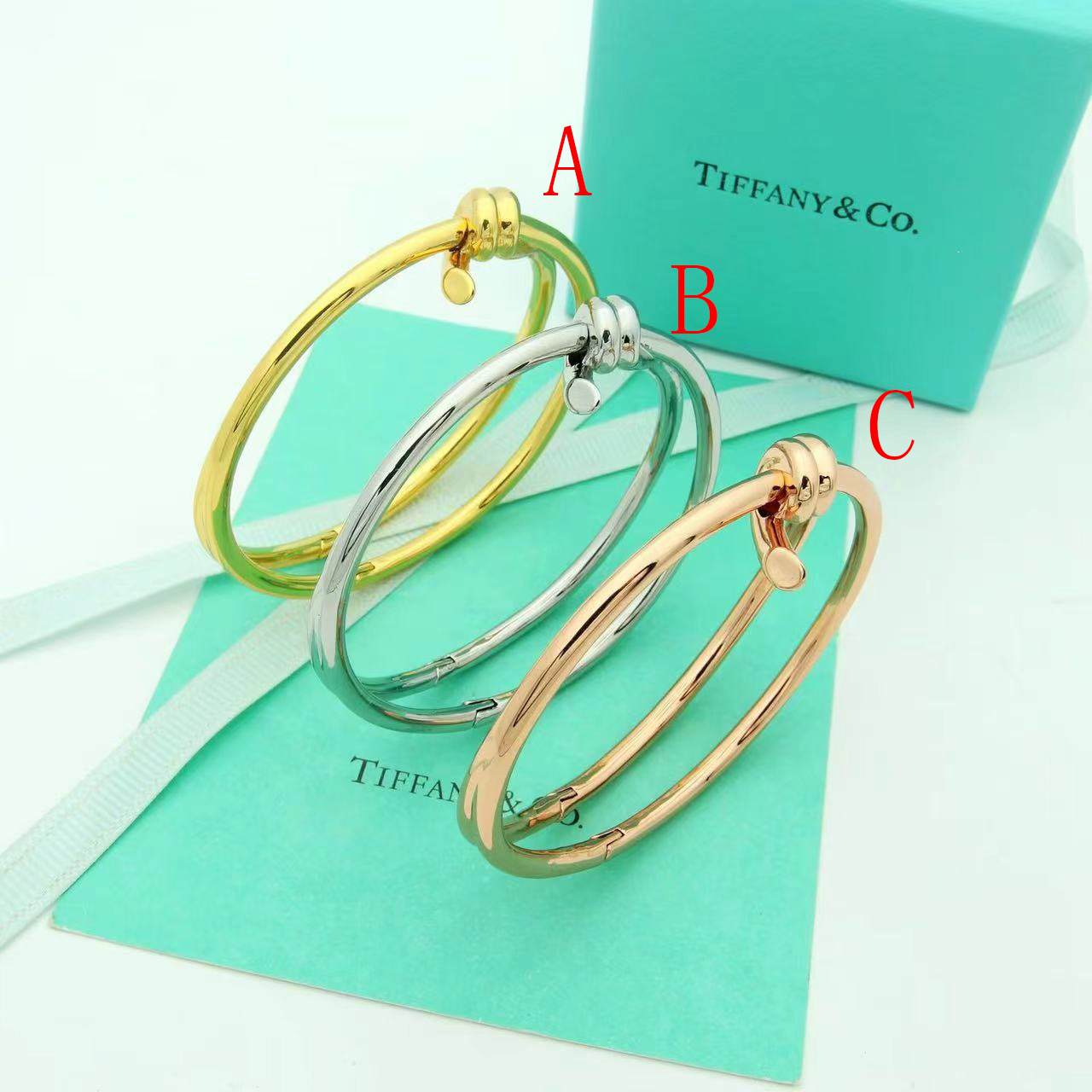 Tiffany&CO Tiffany Knot Double Row Hinged Bangle  - EUR FASHION