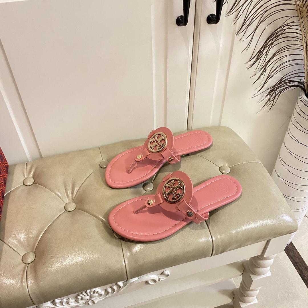 Tory Burch Leather Thong Sandals  - EUR FASHION