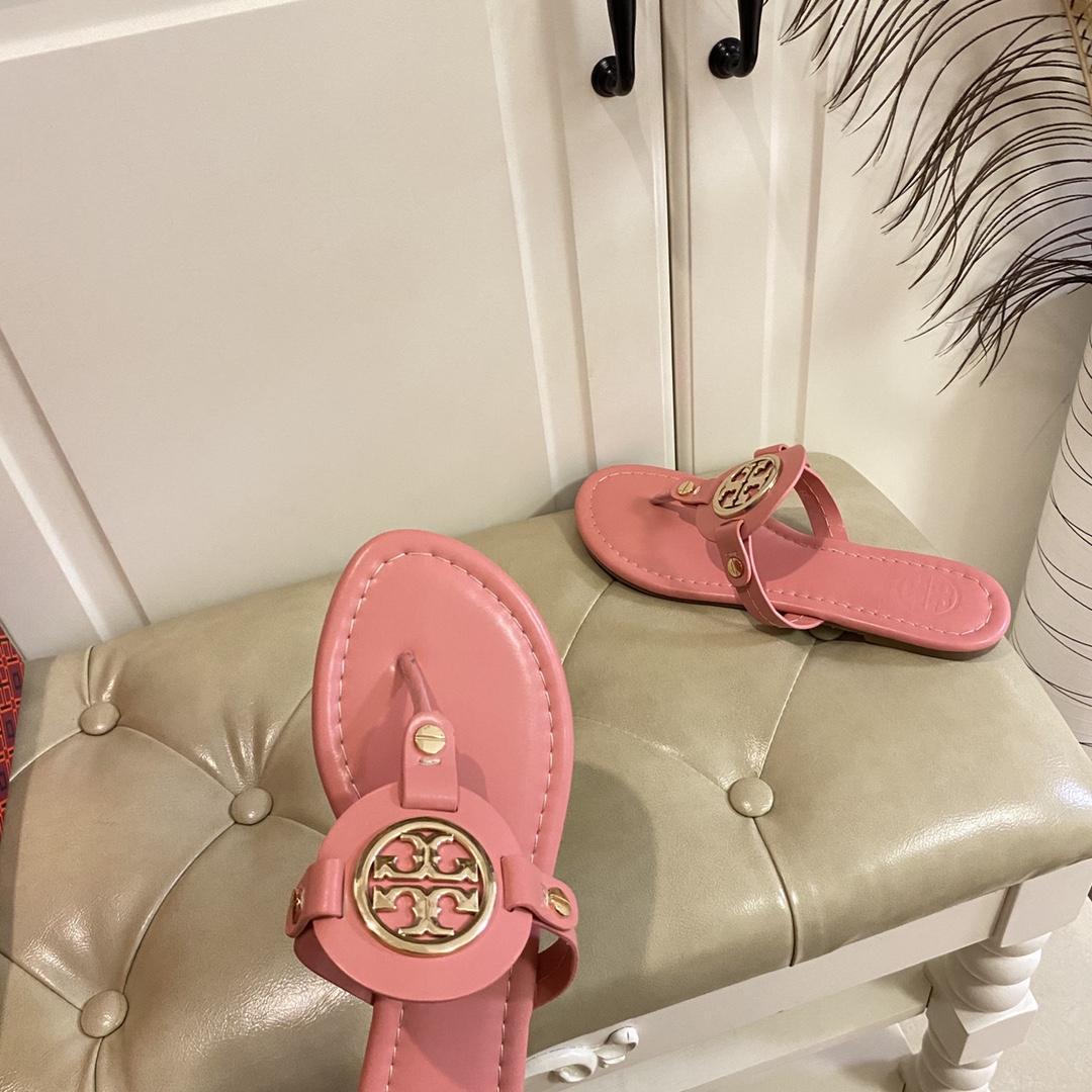 Tory Burch Leather Thong Sandals  - EUR FASHION