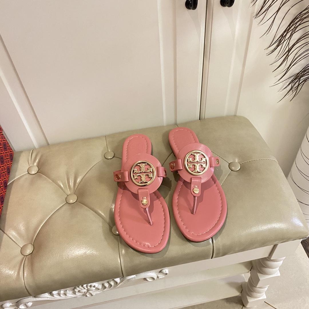 Tory Burch Leather Thong Sandals  - EUR FASHION