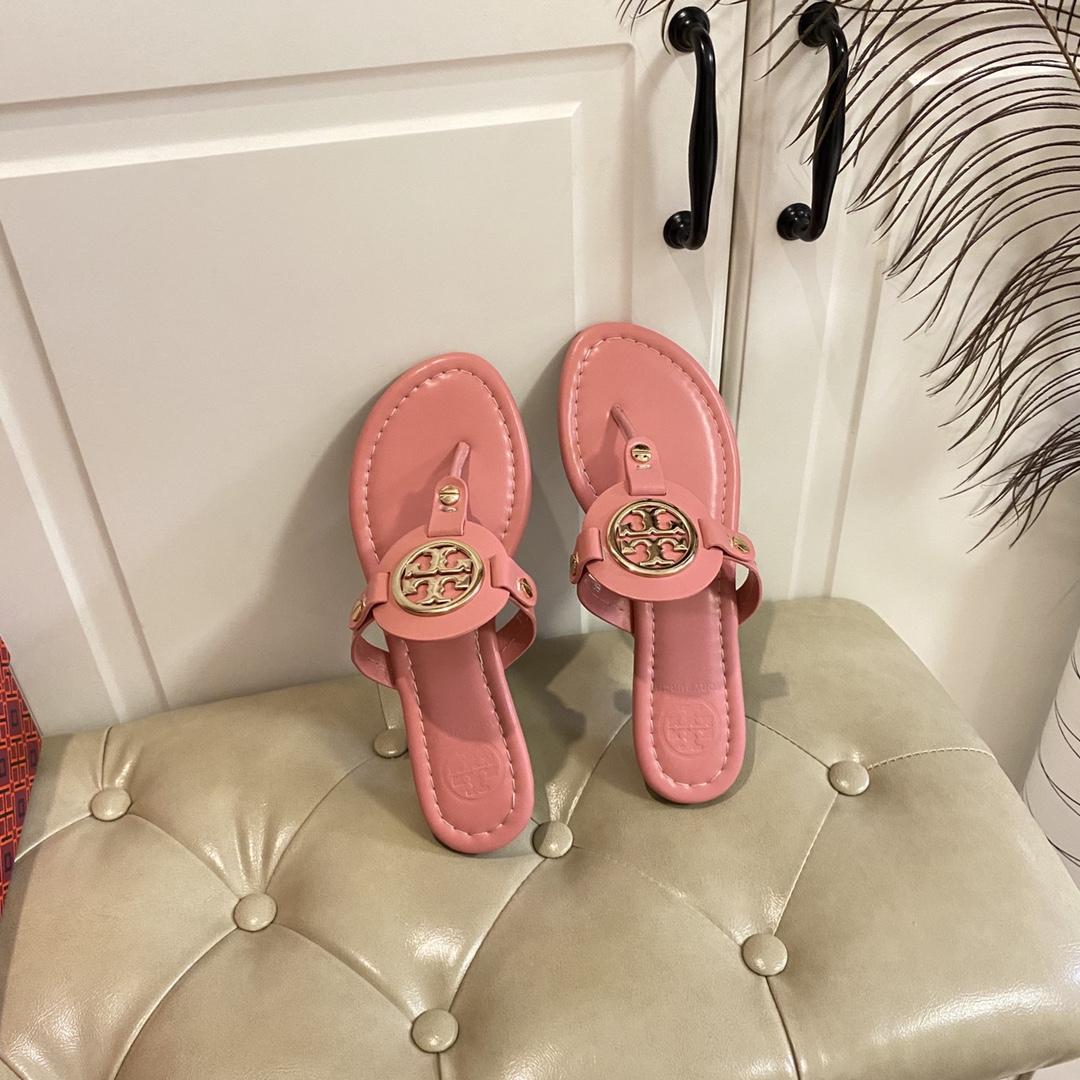 Tory Burch Leather Thong Sandals  - EUR FASHION