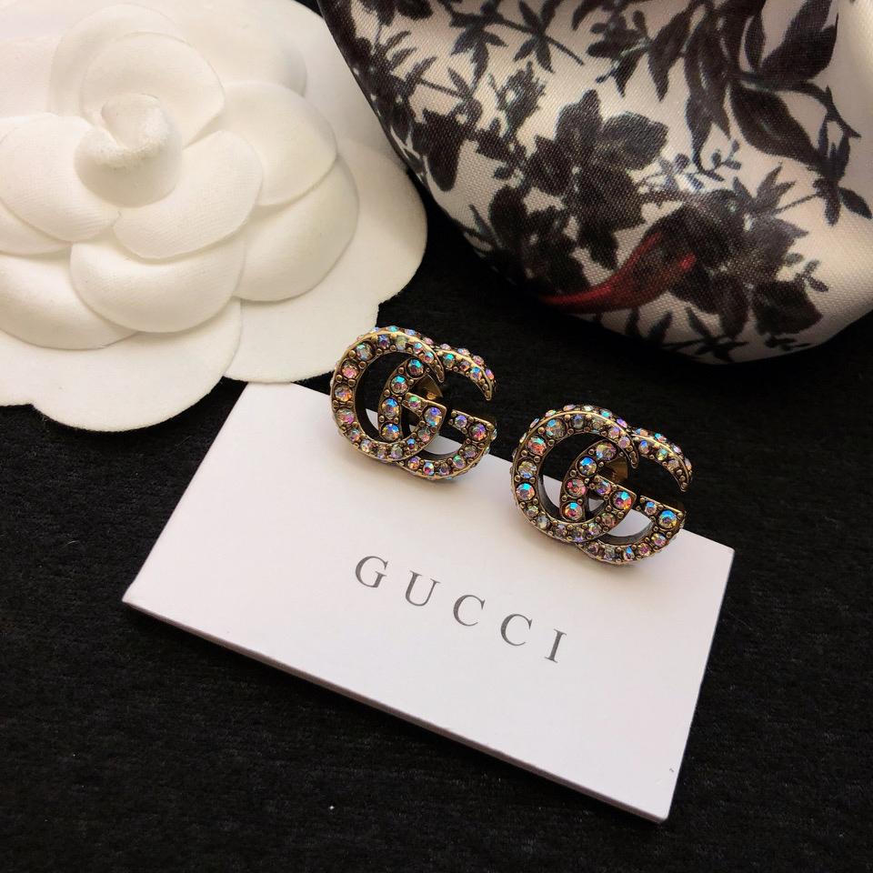 Gucci Crystal Double G Earrings - EUR FASHION