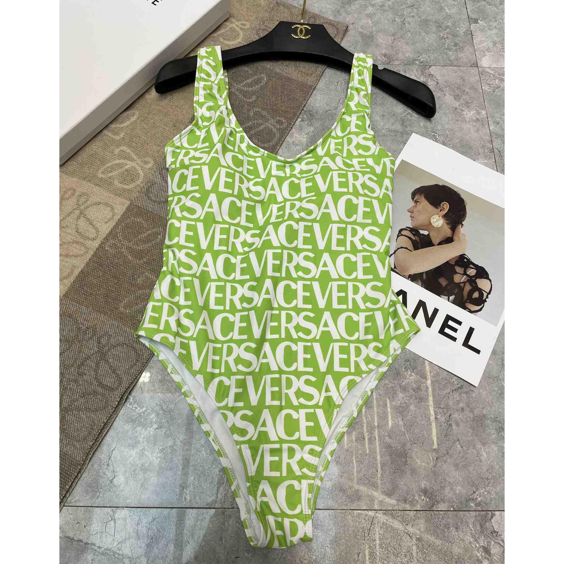 Versace Allover One-Piece Swimsuit - EUR FASHION