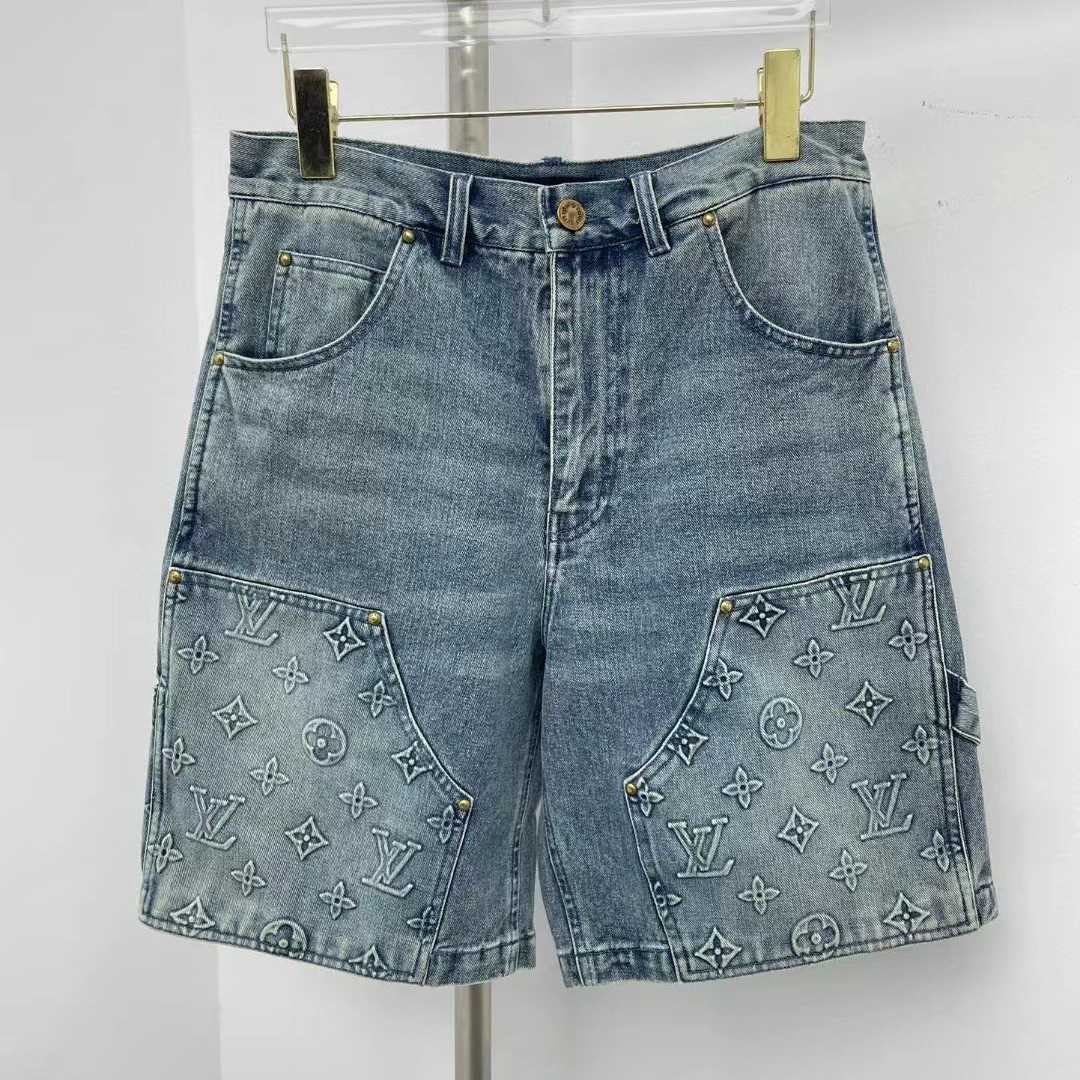 Louis Vuitton Denim Carpenter Shorts    1ABJ7D - EUR FASHION