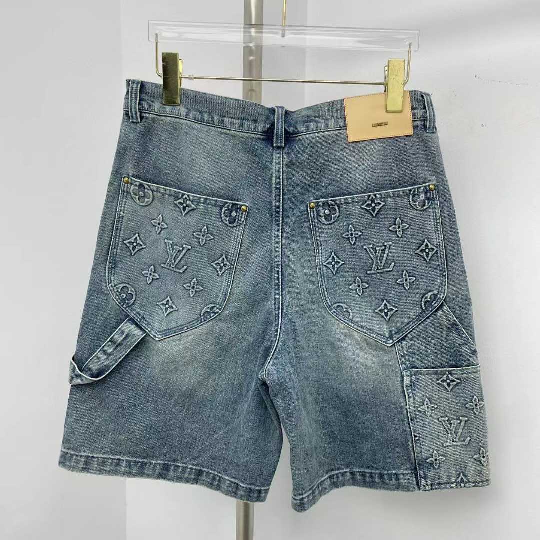 Louis Vuitton Denim Carpenter Shorts    1ABJ7D - EUR FASHION