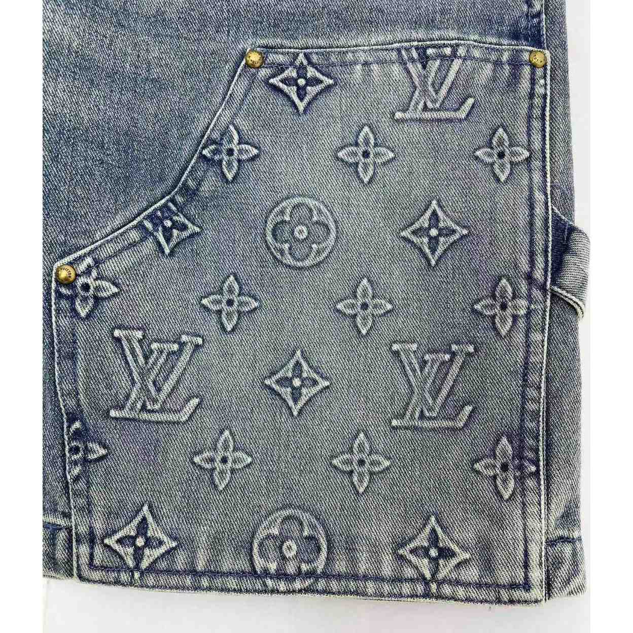 Louis Vuitton Denim Carpenter Shorts    1ABJ7D - EUR FASHION