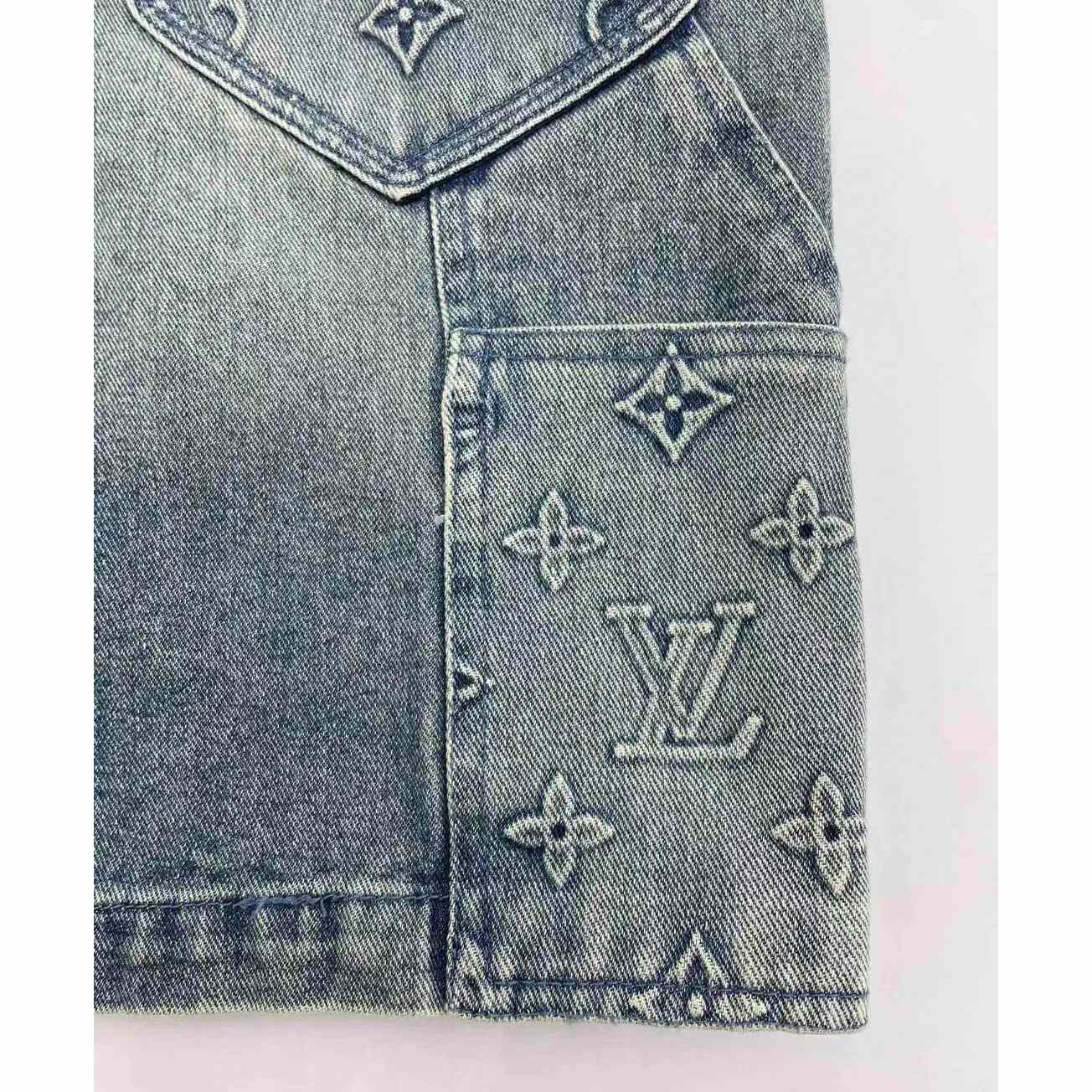 Louis Vuitton Denim Carpenter Shorts    1ABJ7D - EUR FASHION