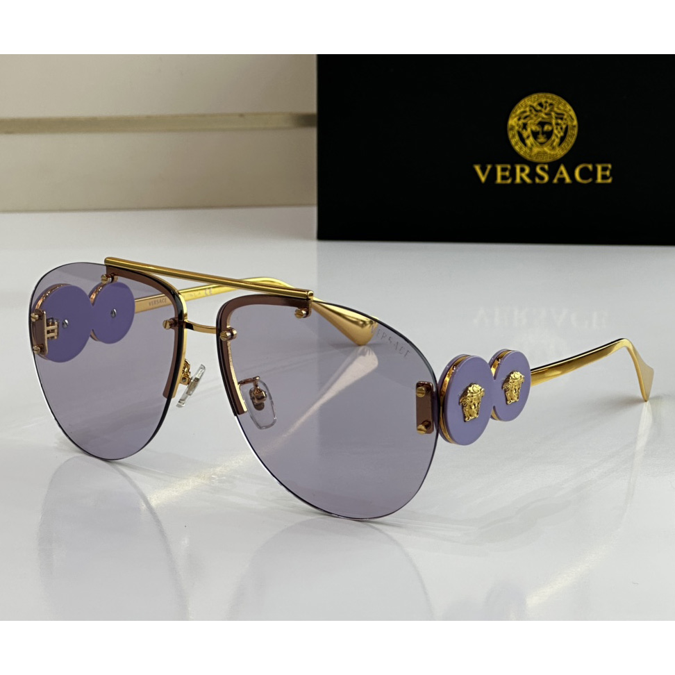 Versace Double Medusa Aviator Sunglasses    VE2250 - EUR FASHION