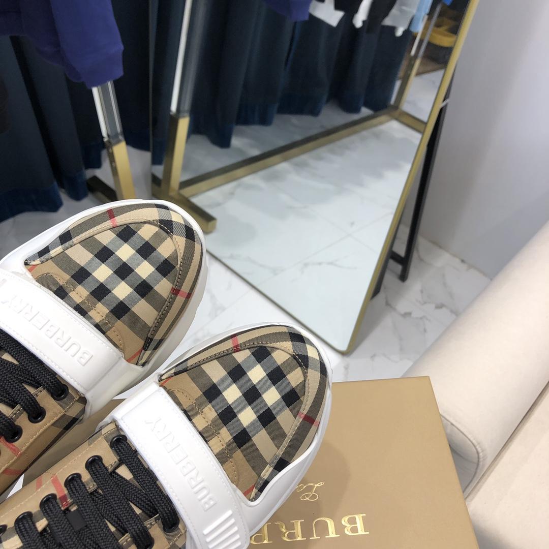 Burberry Check, Suede and Leather Sneakers - EUR FASHION