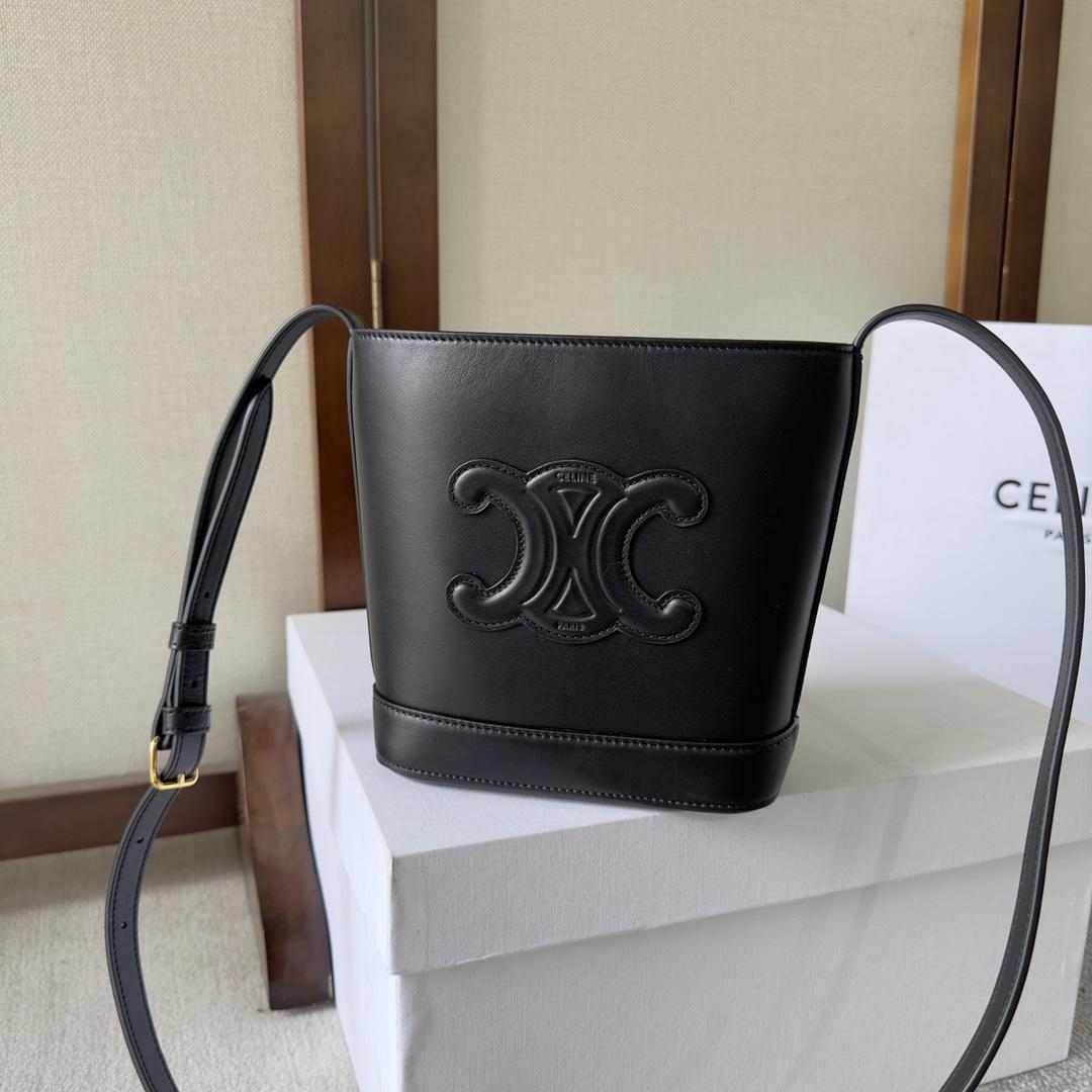 Celine Mini Bucket Cuir Triomphe In Smooth Calfskin  - EUR FASHION