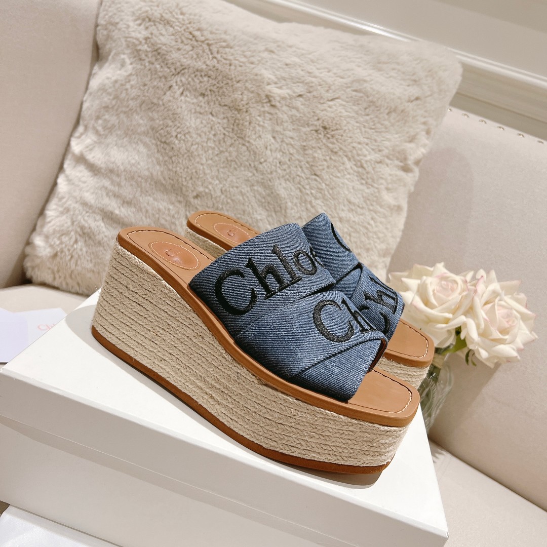 Chloe Woody Wedge Espadrille - EUR FASHION