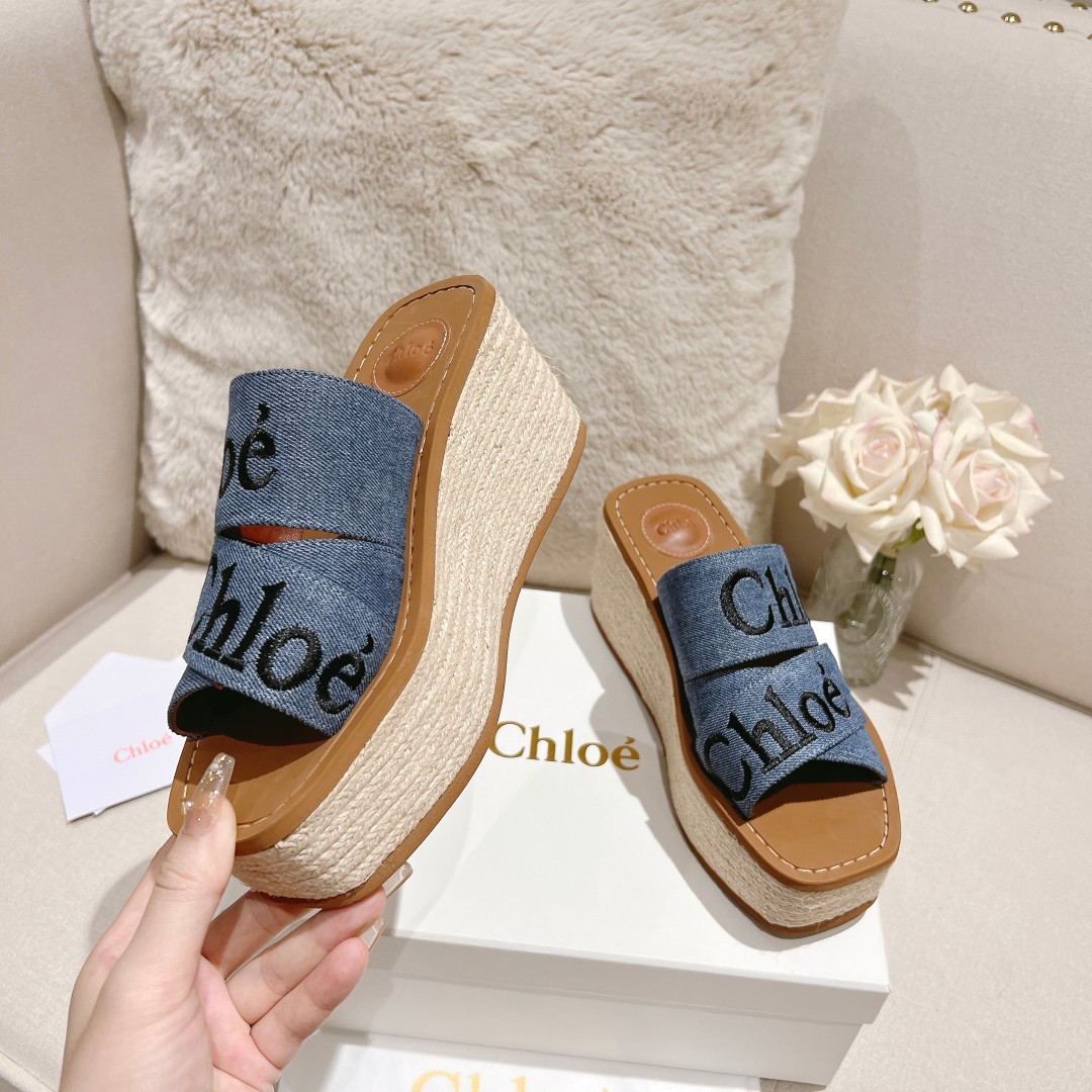 Chloe Woody Wedge Espadrille - EUR FASHION