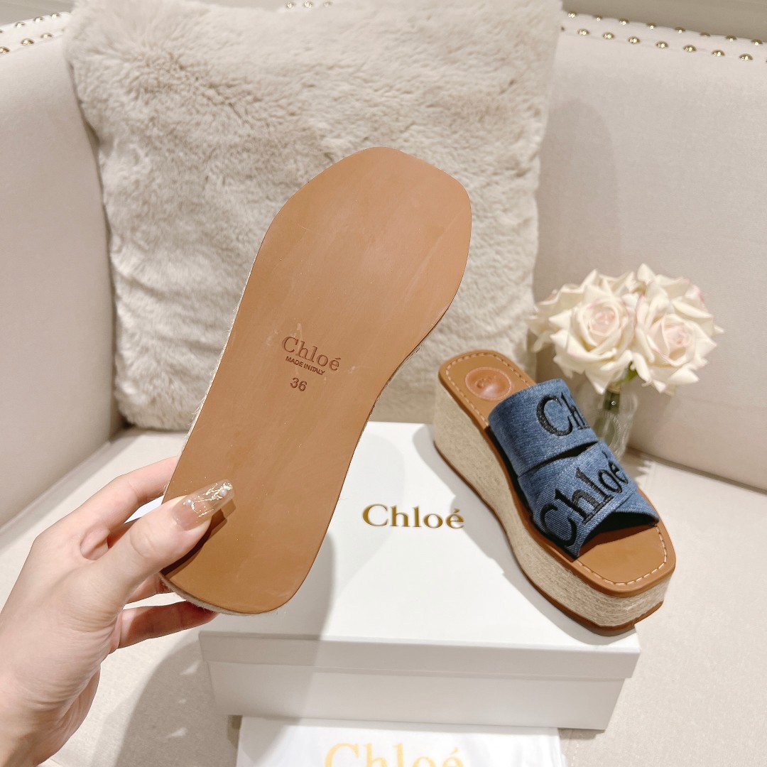 Chloe Woody Wedge Espadrille - EUR FASHION