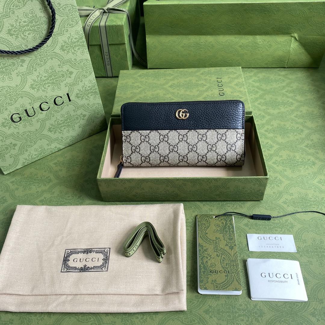 Gucci GG Marmont Zip Around Wallet(19-10-3.5cm)    - EUR FASHION